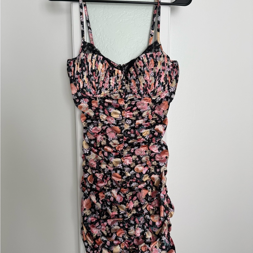 For Love And Lemons Floral and Stripe Dress